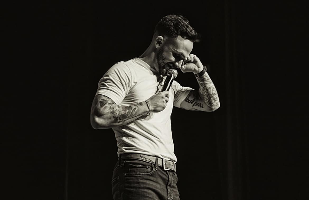 Comedic Cody on stage